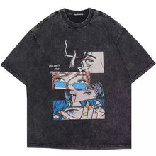 Load image into Gallery viewer, Retro Cotton-padded Clothes T-shirt Street Hip Hop Casual Short Sleeve Men Clothing Top