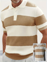 Load image into Gallery viewer, Mens Clothing Summer Fashion Lapel Sweater Short Sleeve Men Clothing Men Wears