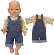 Load image into Gallery viewer, Doll Clothes Set Wool Jumpsuit Hat S