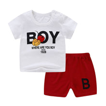 Load image into Gallery viewer, Summer Infant Newborn Baby Boy Clothes Children Clothing Set for Girls Kids T-Shirt Shorts 2PCS Outfits Cotton Casual Clothes