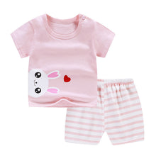Load image into Gallery viewer, Summer Infant Newborn Baby Boy Clothes Children Clothing Set for Girls Kids T-Shirt Shorts 2PCS Outfits Cotton Casual Clothes