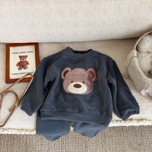 Load image into Gallery viewer, Children's Cartoon Warm Home Clothes Set