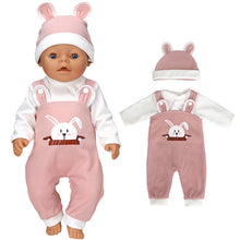 Load image into Gallery viewer, Doll Clothes Set Wool Jumpsuit Hat S