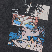 Load image into Gallery viewer, Retro Cotton-padded Clothes T-shirt Street Hip Hop Casual Short Sleeve Men Clothing Top