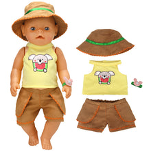 Load image into Gallery viewer, Doll Clothes Set Wool Jumpsuit Hat S