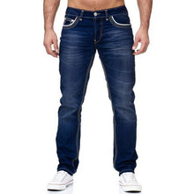 Load image into Gallery viewer, Men Jeans With Pockets Straight Pants Business Casual Daily Streetwear Trousers Men's Clothing