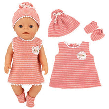 Load image into Gallery viewer, Doll Clothes Set Wool Jumpsuit Hat S
