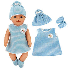 Load image into Gallery viewer, Doll Clothes Set Wool Jumpsuit Hat S