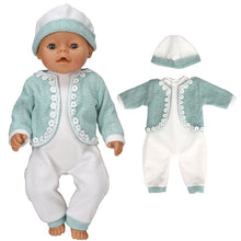 Load image into Gallery viewer, Doll Clothes Set Wool Jumpsuit Hat S