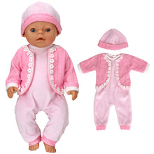 Load image into Gallery viewer, Doll Clothes Set Wool Jumpsuit Hat S