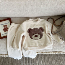 Load image into Gallery viewer, Children's Cartoon Warm Home Clothes Set